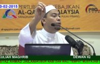 10-02-2015 Ustaz Ahmad Jailani: Kubur Nabi Dan Wali Tempat Mustajab Doa