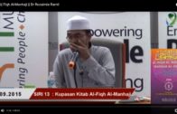 SIRI 13|| Fiqh Al-Manhaji || DR ROZAIMI RAMLE