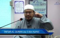 Yayasan Ta’lim: Tafsir Al-Qur’an Juz 3 (Ibn Kathir) [02-02-16]