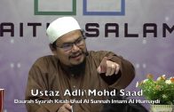 20191201 Ustaz Adli Mohd Saad : Daurah Syarah Kitab Usul Al Sunnah Imam Al Humaydi