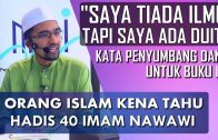 Dr Rozaimi Ramle || Terhasilnya Satu Buku Hadis “40 Amalan Mudah Menurut Sunnah”