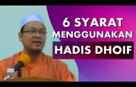 Dr Zaharuddin Abd Rahman || Syarat-Syarat Untuk Menggunakan Hadis Dhoif