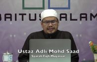 20190822 Ustaz Adli Mohd Saad : Syarah Fiqh Muyassar