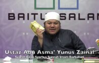 20190828 Ustaz Abu Asma’ Yunus Zainal : Syarah Kitab Syarhus Sunnah Imam Barbahari