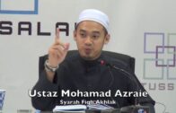 16052017 Ustaz Mohamad Azraie : Syarah Fiqh Akhlak