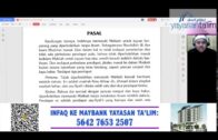 Yayasan Ta’lim: Zadul Ma’ad [27-08-2020]