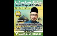 22 August 2018 – SS Dato Dr  Maza : Khutbah Hari Raya Aidil Adha