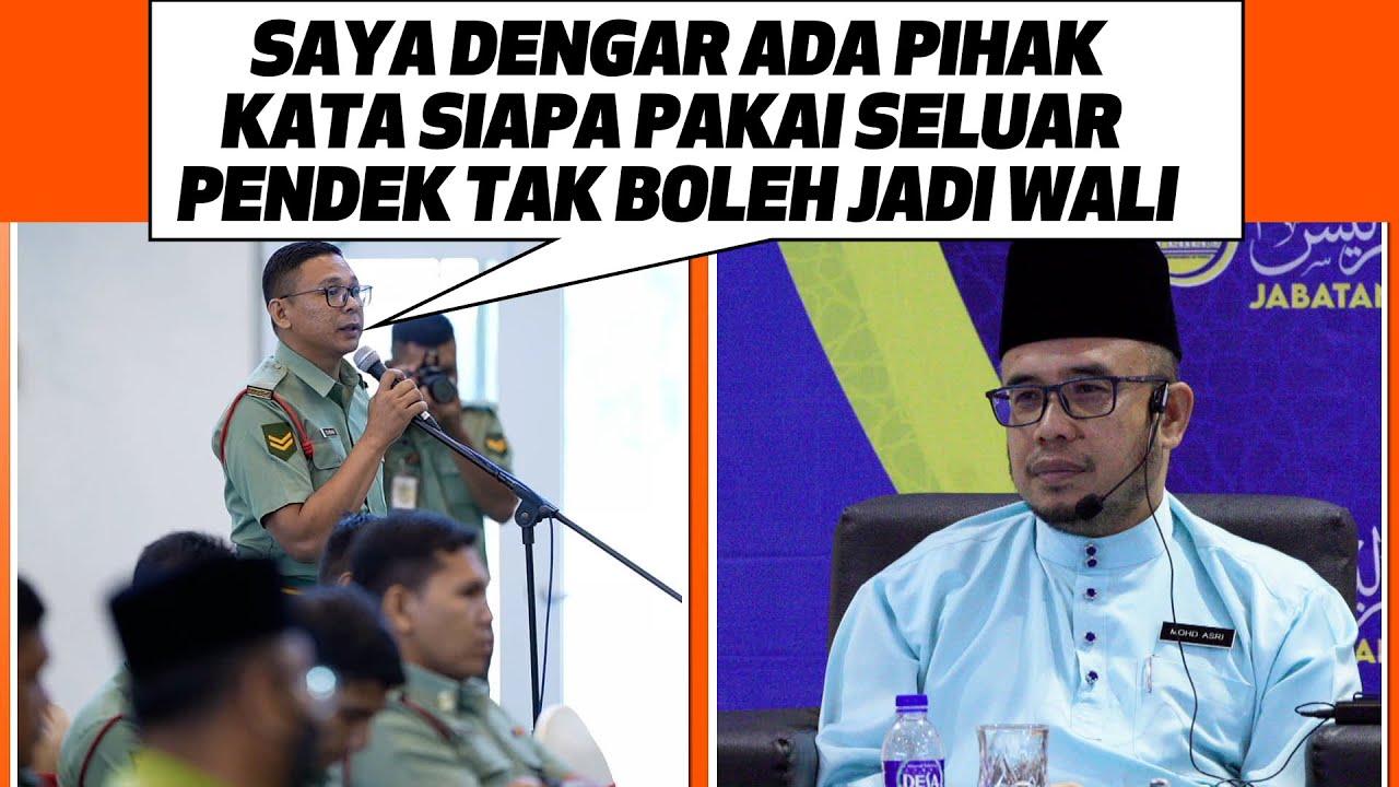 Saya Dengar Ada Pihak Kata Siapa Pakai Seluar Pendek Tak Boleh Jadi Wali.  -Ulasan Prof Dr MAZA-