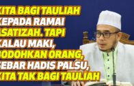 Kita Bagi Tauliah Kepada Ramai Asatizah. Tapi Kalau Maki, Bodohkan Orang. Kita Tak Bagi Tauliah